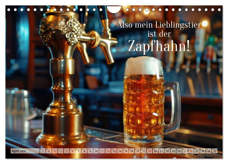 Produktbild: Ich brauch mehr Vitamin Bier (Wandkalender 2026 DIN A4 quer), CALVENDO Monatskalender