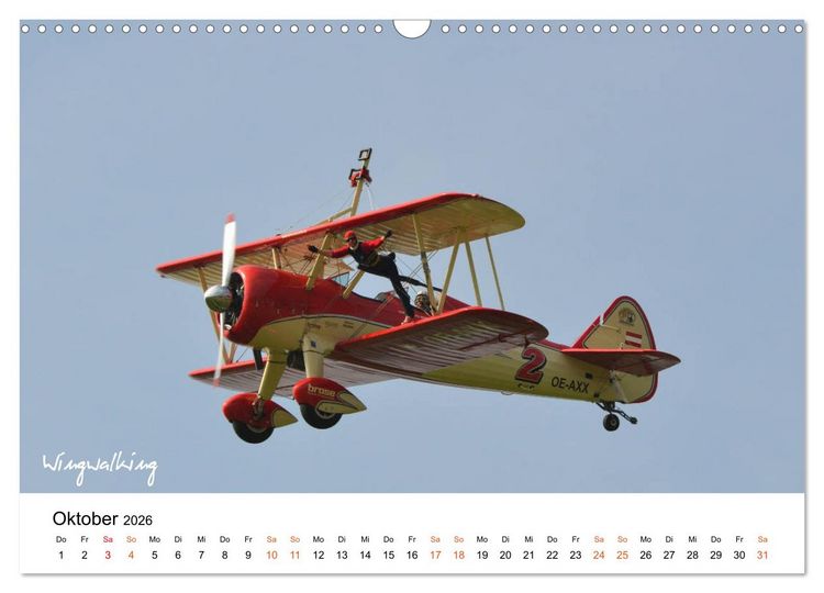 Produktbild: Die Faszination. Flugzeuge am Himmel (Wandkalender 2026 DIN A3 quer), CALVENDO Monatskalender