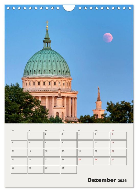 Produktbild: Potsdam in Farbe (Wandkalender 2026 DIN A4 hoch), CALVENDO Monatskalender