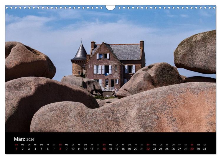 Produktbild: Bretagne - Fotoreise von der Cote de Granit Rose zur Ile de Brehat (Wandkalender 2026 DIN A3 quer), CALVENDO Monatskalender