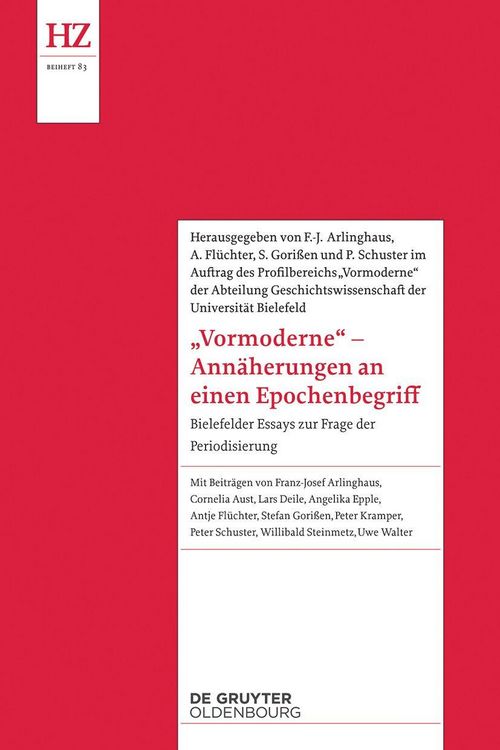 Produktbild: 'Vormoderne' - Ann&auml;herungen an einen Epochenbegriff
