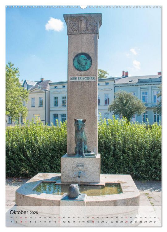 Produktbild: Historisches G&uuml;strow (hochwertiger Premium Wandkalender 2026 DIN A2 hoch), Kunstdruck in Hochglanz