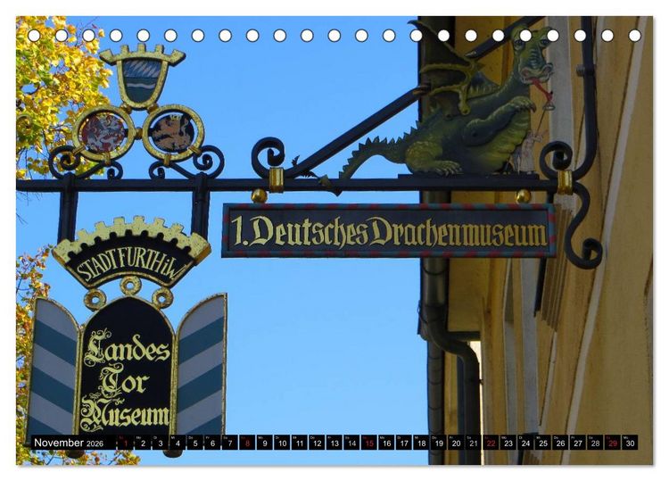 Produktbild: Drachenstadt Furth im Wald (Tischkalender 2026 DIN A5 quer), CALVENDO Monatskalender