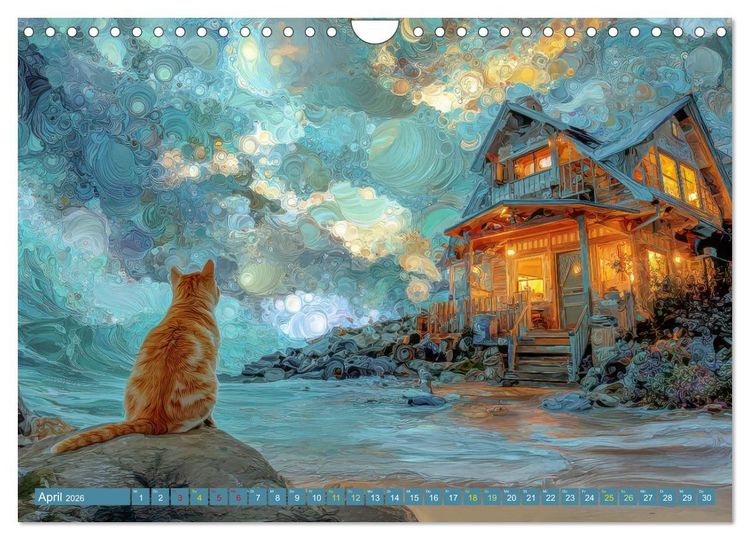 Produktbild: Am Wasser - Bei Sturm und Sonnenschein (Wandkalender 2026 DIN A4 quer), CALVENDO Monatskalender