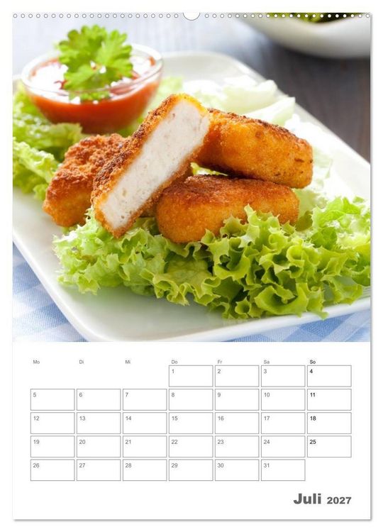 Produktbild: Herzhaft - S&uuml;&szlig; / Mein K&uuml;chenplaner (hochwertiger Premium Wandkalender 2027 DIN A2 hoch), Kunstdruck in Hochglanz