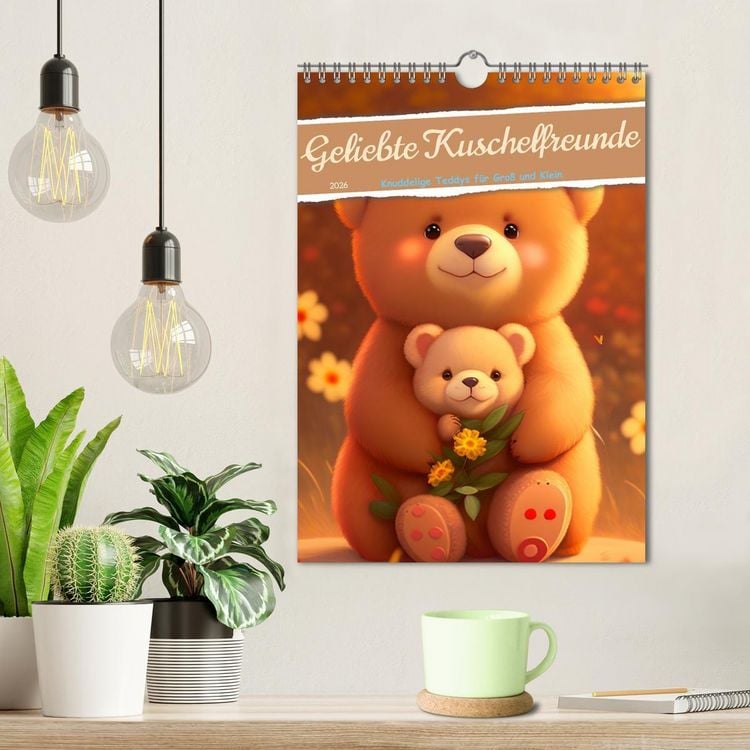 Produktbild: Knuddelige Kuschelfreunde (Wandkalender 2026 DIN A4 hoch), CALVENDO Monatskalender