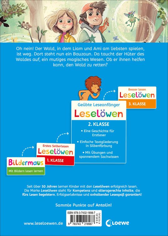 Produktbild: Lesel&ouml;wen 2. Klasse - Zwei Freunde und der H&uuml;ter des Waldes