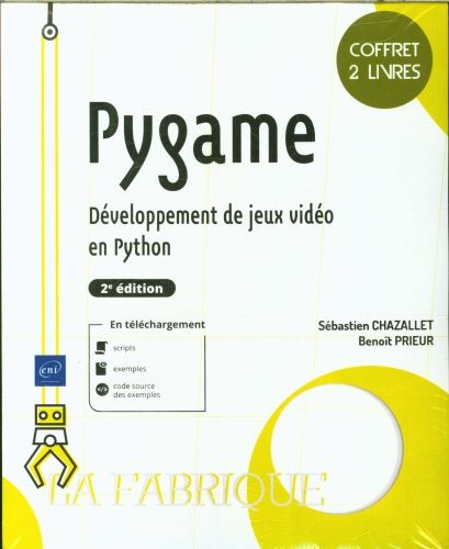 Produktbild: Pygame : d&eacute;veloppement de jeux vid&eacute;o en Python : coffret 2 livres