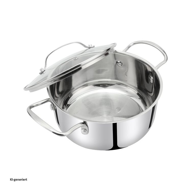 Produktbild: neuetischkultur Bratentopf mit Deckel Radiant Silver 24 cm