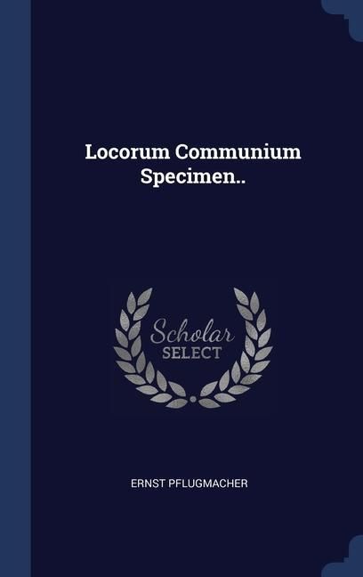 Produktbild: Locorum Communium Specimen..