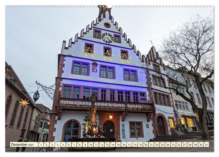 Produktbild: Weinheim im Herzen der Bergstra&szlig;e (hochwertiger Premium Wandkalender 2027 DIN A2 quer), Kunstdruck in Hochglanz