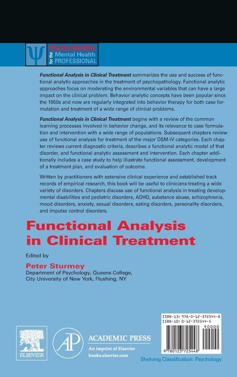 Produktbild: Functional Analysis in Clinical Treatment