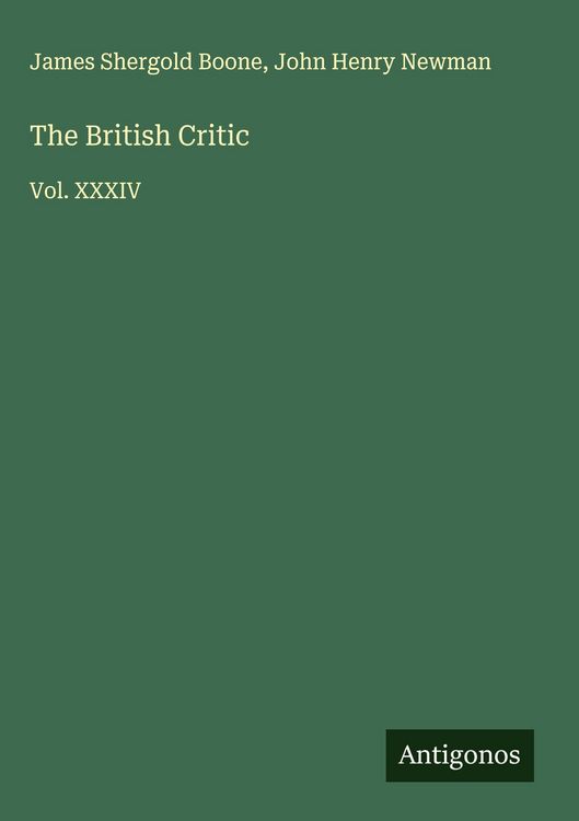 Produktbild: The British Critic