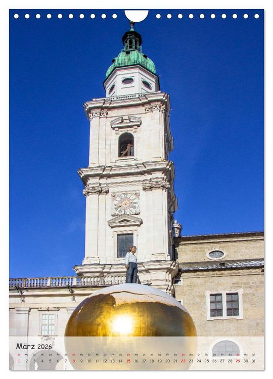 Produktbild: Kulturstadt Salzburg (Wandkalender 2026 DIN A4 hoch), CALVENDO Monatskalender