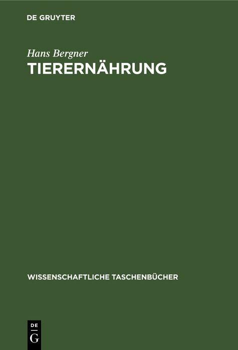 Produktbild: Tierern&auml;hrung