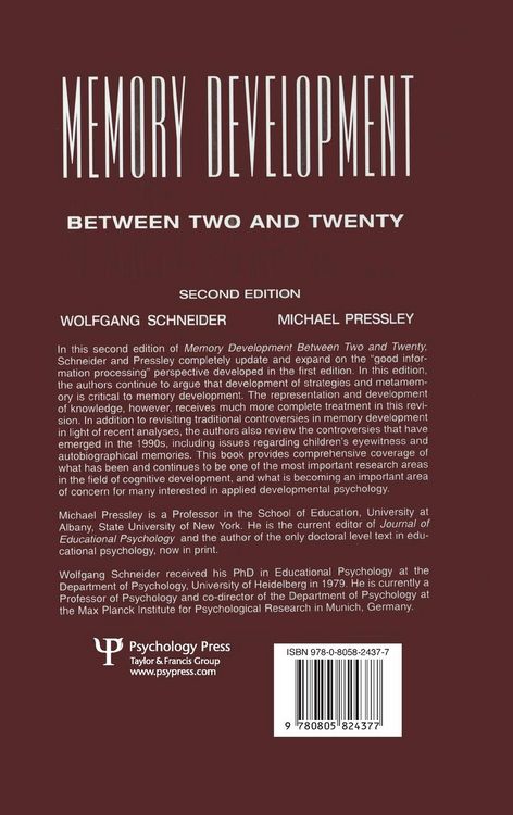 Produktbild: Memory Development Between Two and Twenty