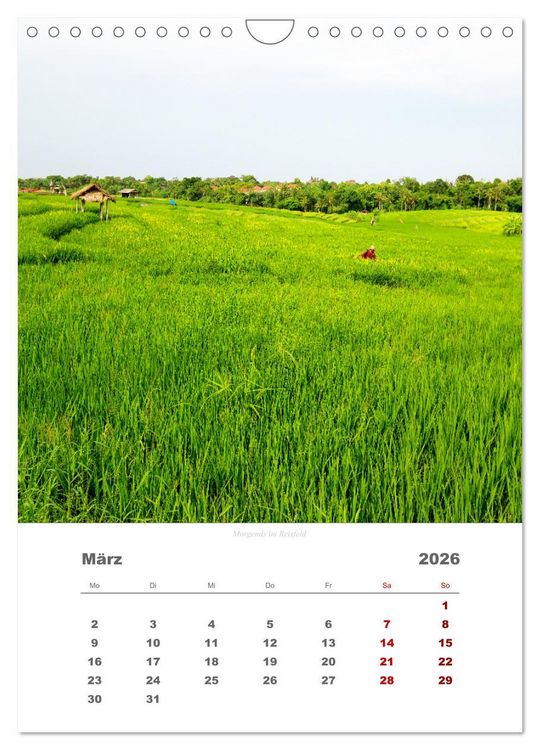 Produktbild: Reiseimpressionen durch Bali (Wandkalender 2026 DIN A4 hoch), CALVENDO Monatskalender