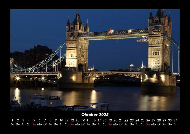 Produktbild: London - Impressionen 2025 Fotokalender DIN A3