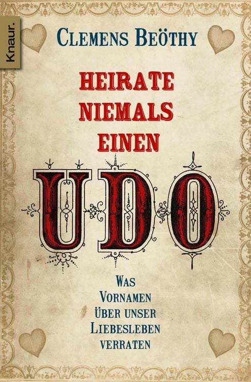 Produktbild: Heirate niemals einen Udo - Gratis Probekapitel