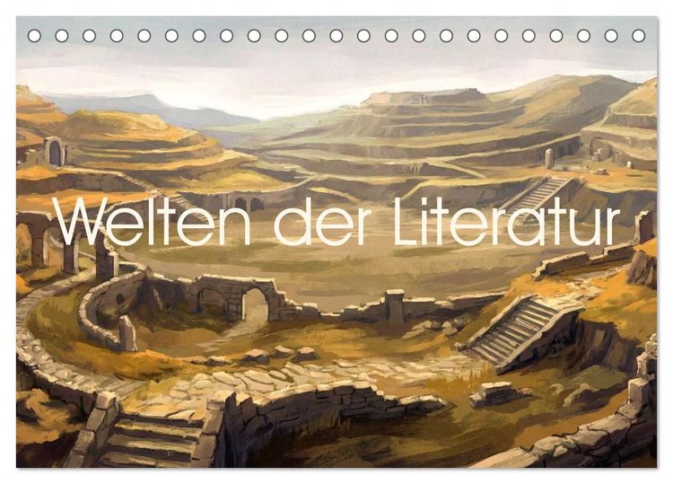 Produktbild: Welten der Literatur - Zw&ouml;lf Zust&auml;nde des Imagin&auml;ren (Tischkalender 2027 DIN A5 quer), CALVENDO Monatskalender