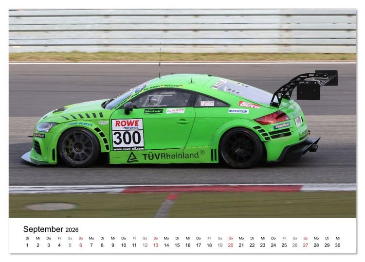 Produktbild: Die Vier Ringe im Motorsport (Tischkalender 2026 DIN A5 quer), CALVENDO Monatskalender
