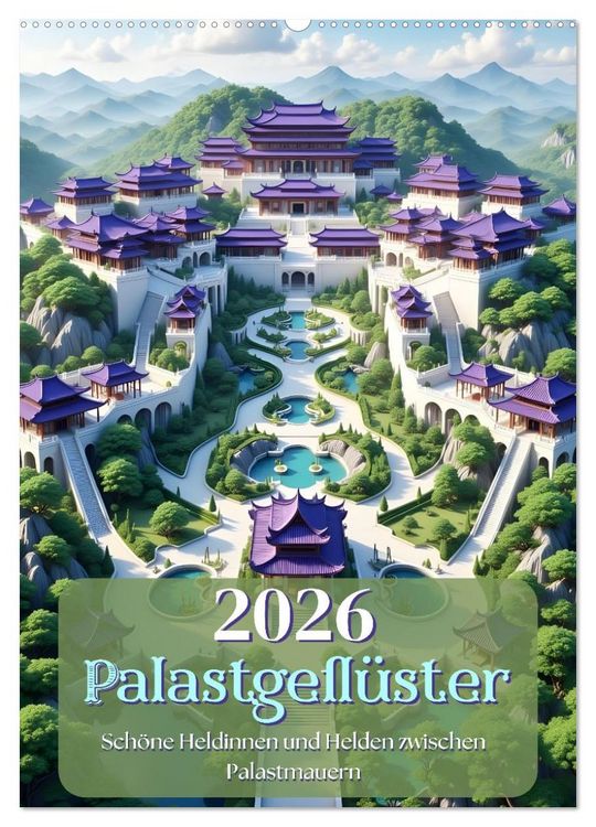 Produktbild: Palastgefl&uuml;ster (Wandkalender 2026 DIN A2 hoch), CALVENDO Monatskalender