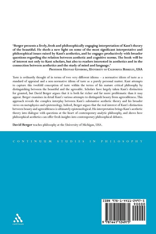 Produktbild: Kant's Aesthetic Theory