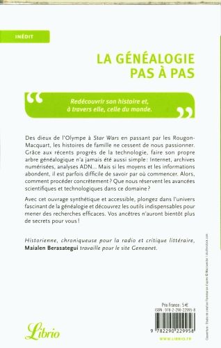Produktbild: La g&eacute;n&eacute;alogie pas &agrave; pas : comment retrouver ses racines aujourd'hui ?