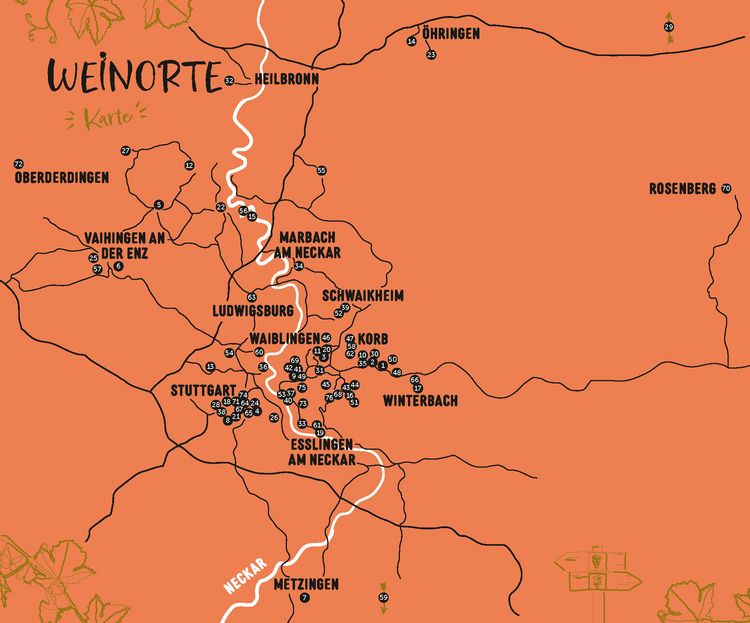 Produktbild: Weinorte in W&uuml;rttemberg
