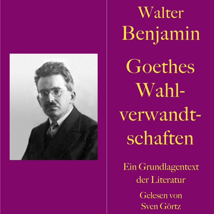 Produktbild: Walter Benjamin: Goethes Wahlverwandtschaften