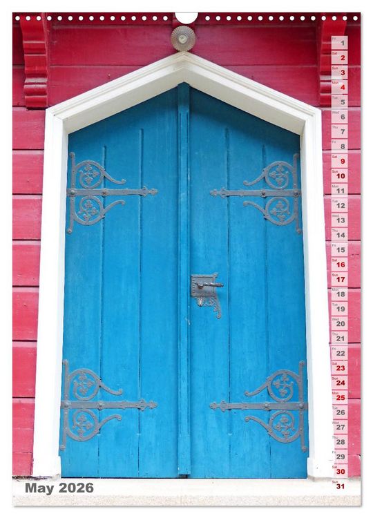 Produktbild: antique doors around europe (Wall Calendar 2026 DIN A3 portrait), CALVENDO 12 Month Wall Calendar