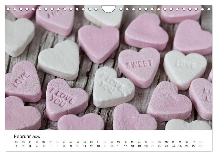 Produktbild: Mein Herz schl&auml;gt pink (Wandkalender 2026 DIN A4 quer), CALVENDO Monatskalender
