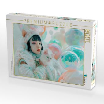 Produktbild: CALVENDO Puzzle Figuren in einer bunten Welt im Anime-Stil | 1000 Teile Lege-Gr&ouml;&szlig;e 64x48cm Foto-Puzzle f&uuml;r gl&uuml;ckliche Stunden