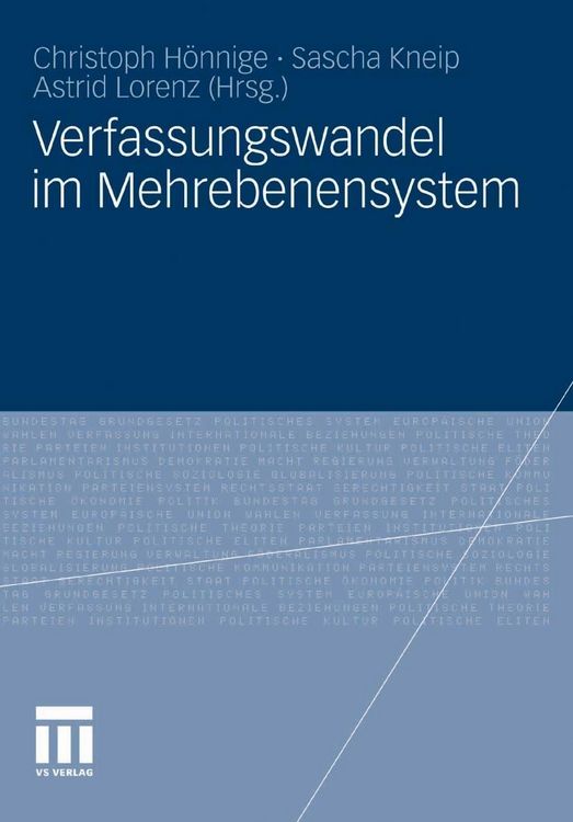 Produktbild: Verfassungswandel im Mehrebenensystem