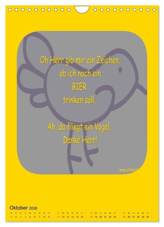 Produktbild: Ich liebe Bier (Wandkalender 2026 DIN A4 hoch), CALVENDO Monatskalender