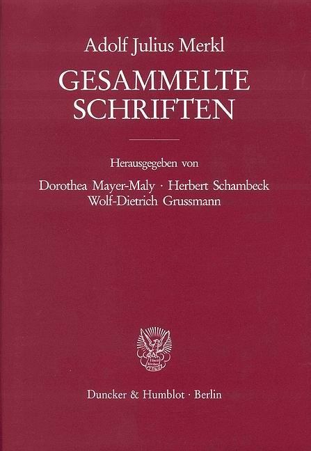 Produktbild: Gesammelte Schriften. 3 B&auml;nde (6 Teilb&auml;nde).