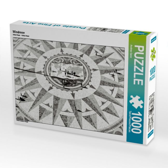 Produktbild: CALVENDO Puzzle Windrose | 1000 Teile Lege-Gr&ouml;&szlig;e 64x48cm Foto-Puzzle f&uuml;r gl&uuml;ckliche Stunden