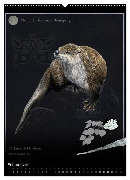 Produktbild: Medizinrad - die indianischen Monde im Jahreskreis (hochwertiger Premium Wandkalender 2026 DIN A2 hoch), Kunstdruck in Hochglanz