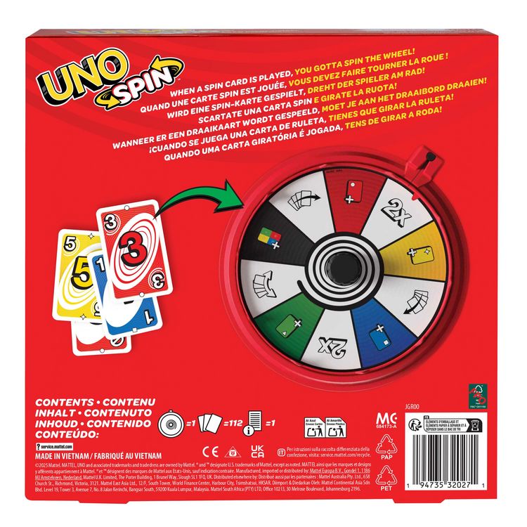 Mattel UNO Wednesday Kartenspiel - Offizielle Serie Edition