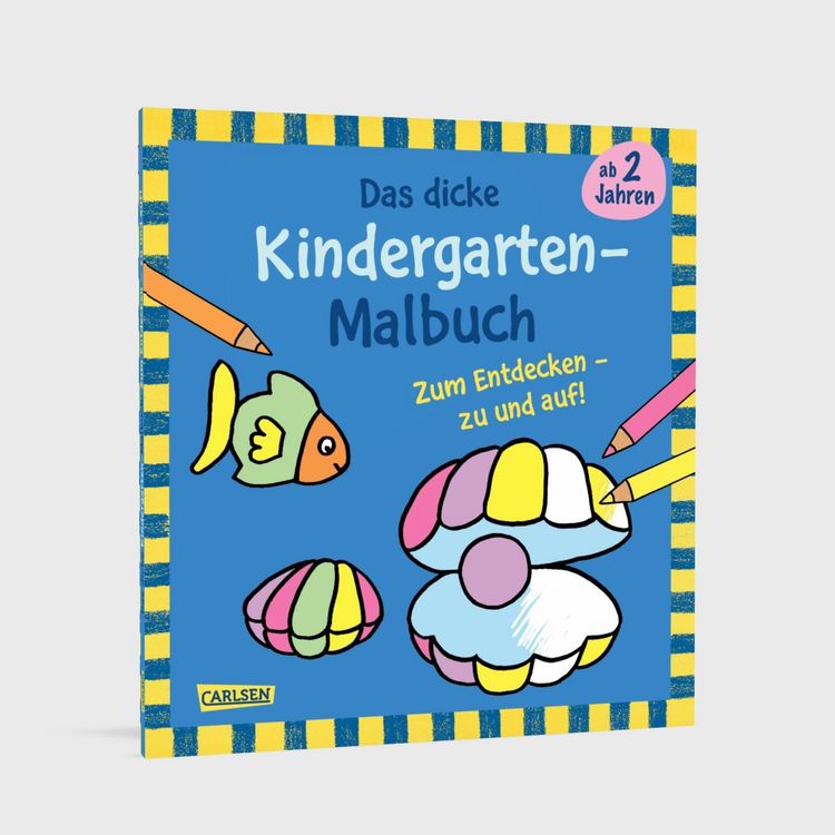 Produktbild: Ausmalbilder f&uuml;r Kita-Kinder: Das dicke Kindergarten Malbuch zum Entdecken
