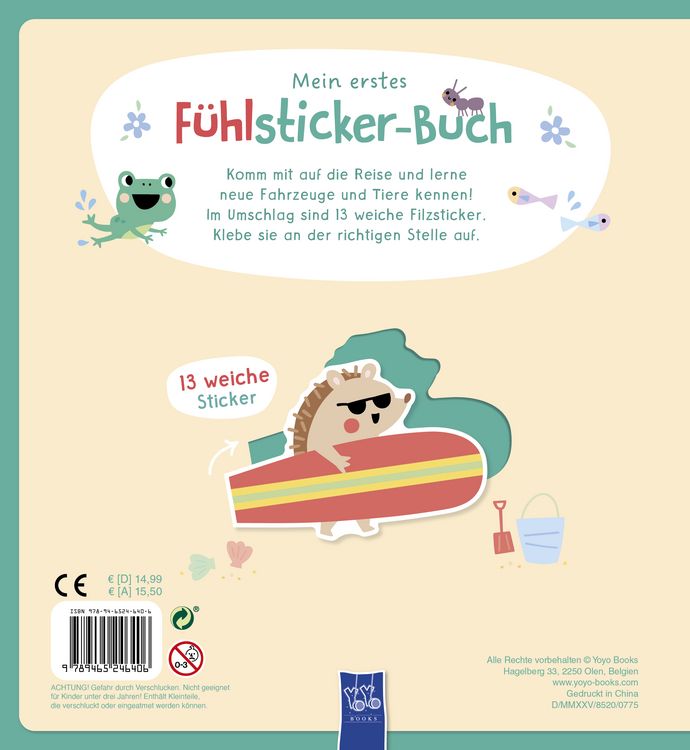 Produktbild: Mein erstes F&uuml;hlsticker-Buch - Unterwegs