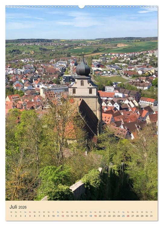 Produktbild: Herrenberg im Fokus (Wandkalender 2026 DIN A2 hoch), CALVENDO Monatskalender