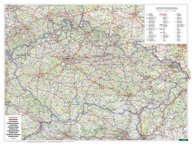 Produktbild: freytag & berndt Stra&szlig;enkarte Tschechische Republik 1:400.000