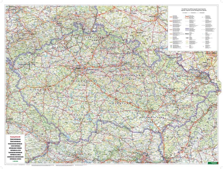 Produktbild: Tschechische Republik/Autokarte / LZ 2012