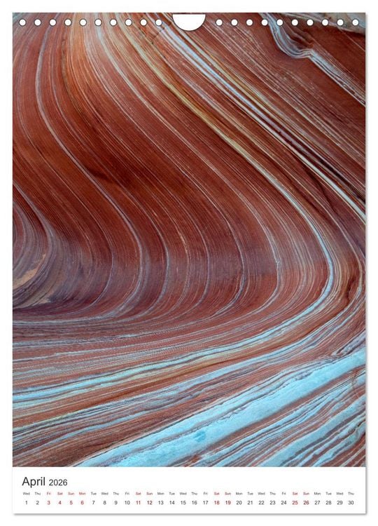 Produktbild: Paria Canyon The Wave (Wall Calendar 2026 DIN A4 portrait), CALVENDO 12 Month Wall Calendar