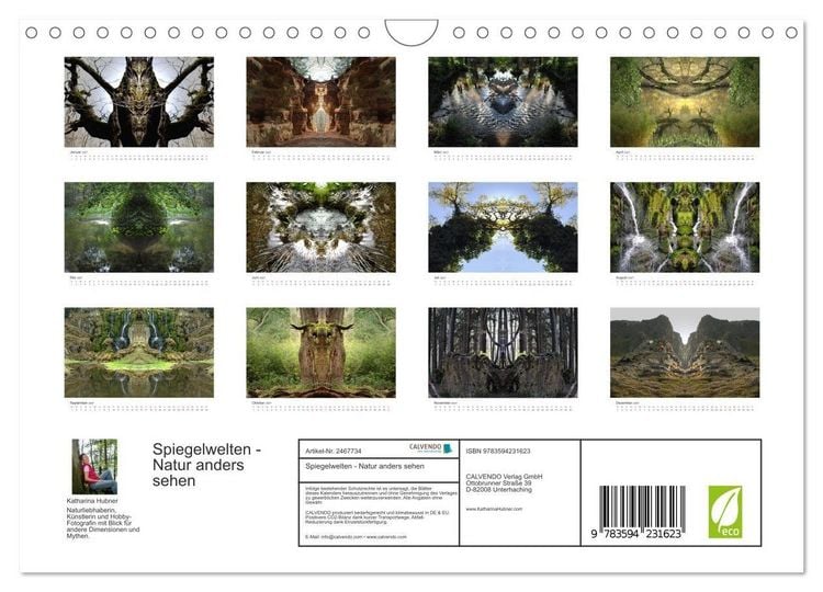 Produktbild: Spiegelwelten - Natur anders sehen (Wandkalender 2027 DIN A4 quer), CALVENDO Monatskalender