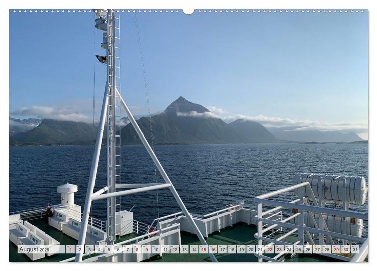 Produktbild: Wandern in Norwegen - Einklang von Gebirge und Meer (hochwertiger Premium Wandkalender 2026 DIN A2 quer), Kunstdruck in Hochglanz
