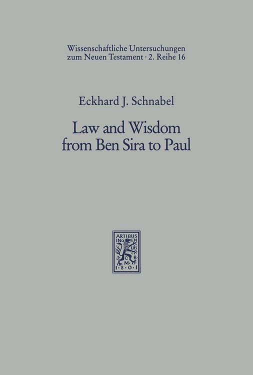 Produktbild: Law and Wisdom from Ben Sira to Paul