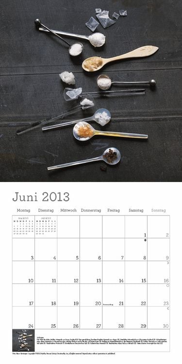 Produktbild: Martha Stewart's K&uuml;chenlatein, Brosch&uuml;renkalender 2013