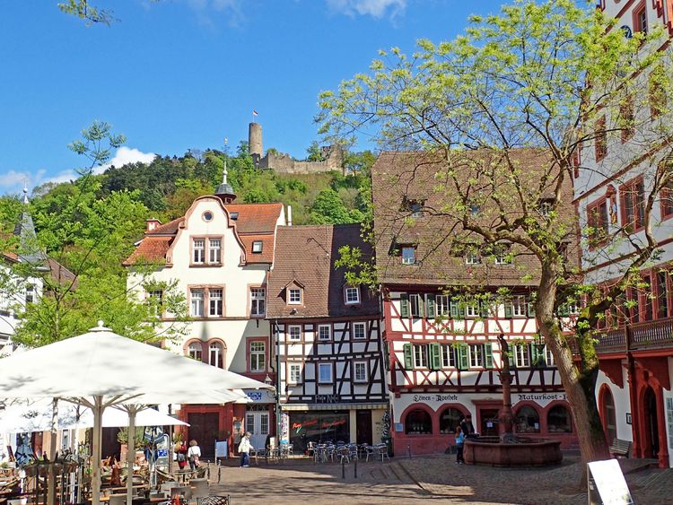 Produktbild: CALVENDO Puzzle Am unteren Marktplatz / L&ouml;wenapotheke / Altes Rathaus in Weinhgeim an der Bergstra&szlig;e 1000 Teile Lege-Gr&ouml;&szlig;e 64 x 48 cm Foto-Puzzle Bild von Ilona Andersen